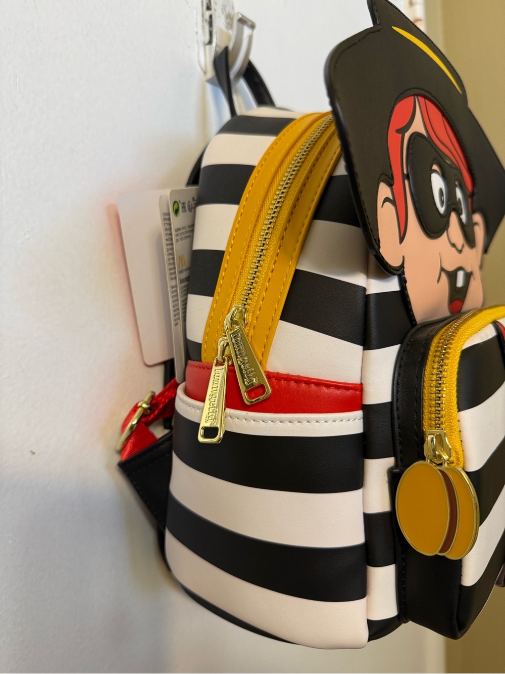 Loungefly x McDonald's Hamburglar Character Mini Backpack NWT - Picture 4 of 11